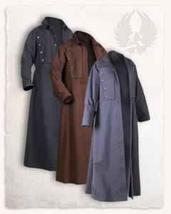 Kandor Greatcoat Black  - szynel, długi płaszcz