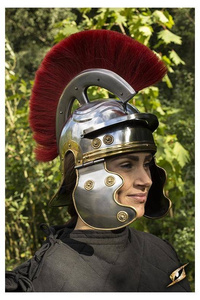 Roman Trooper w. Plume - Red - M