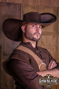 Toledano's half wing hat - Brown