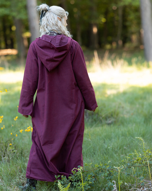 Faelyn coat Wool - Bordeaux - wełniany płaszcz