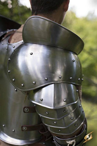 Shoulder Plate Giant Warrior - Polished Steel