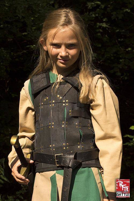 RFB Fighter Leather Armour - Black