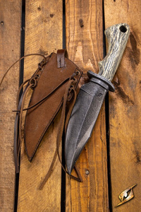 Ranger Knife & Scabbard - Left - Brown