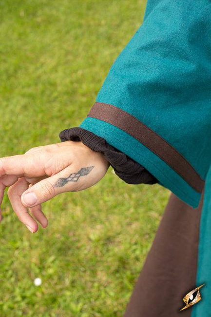 Dress Astrid - Azure/Brown