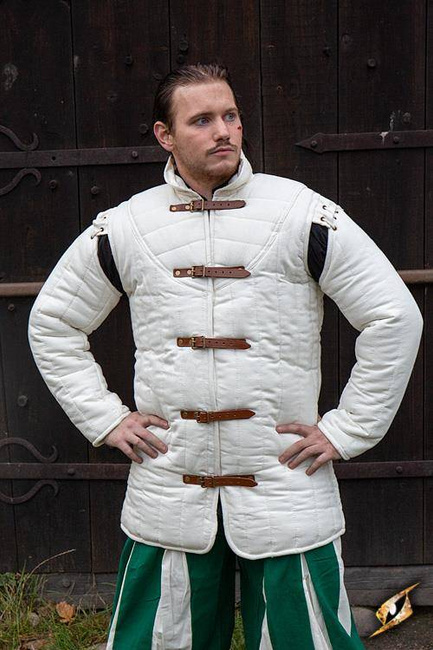 Long Sleeves Gambeson Warrior -Natural