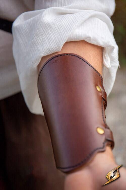 Archery Bracer - Brown - karwasz łuczniczy