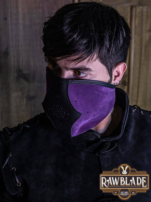 Akku splitleather hood - Purple