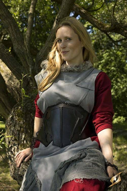 Dark Elf Corset - Black - Brown