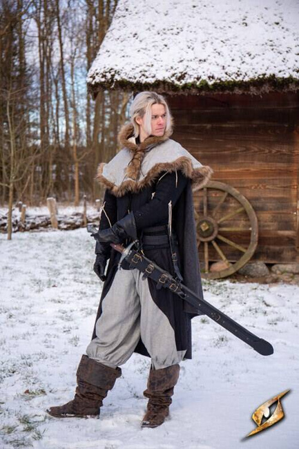 Adjustable Scabbard Black Faux Leather 97 cm - regulowana pochwa