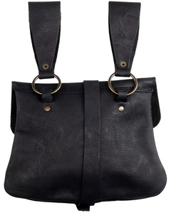 Sancho belt bag - Black - skórzana kaletka