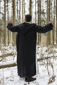 Magician Robe - Black/Silver