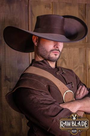 Toledano's half wing hat - Brown