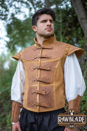 Jittu Jan Armoured Jerkin - Light brown