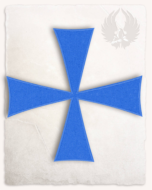 Templar Cross Patch - Blue