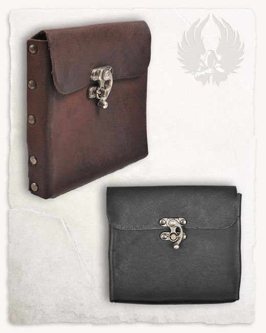 Gero Beltbag Large Black - duża skórzana kaletka