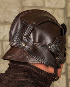 Mantikor Lederhelm Braun