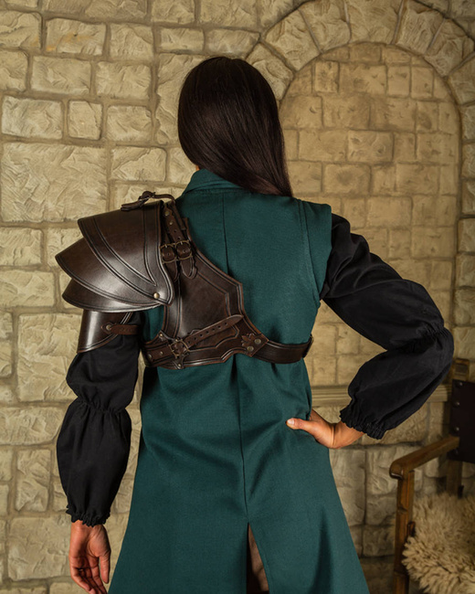 Crisso Leather Spaulder 2ND ED - Black