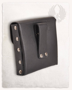 Gero Beltbag Medium Black - skórzana kaletka