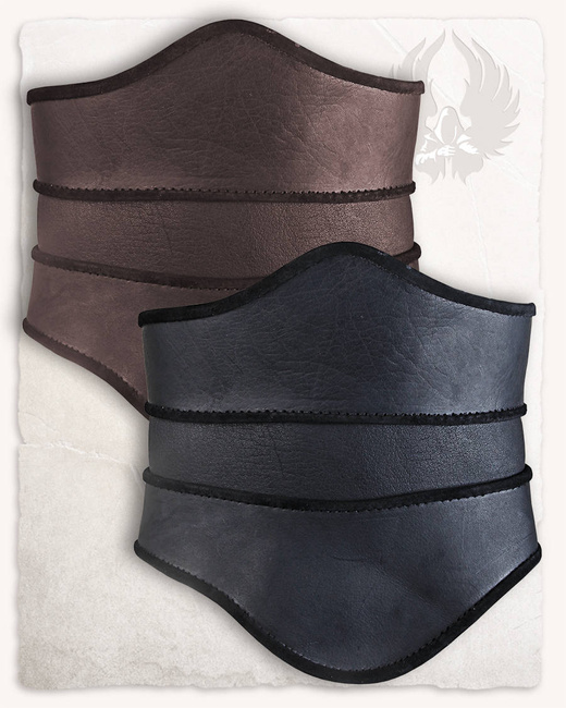 Scarlet Leather Bodice Black - skórzany gorset