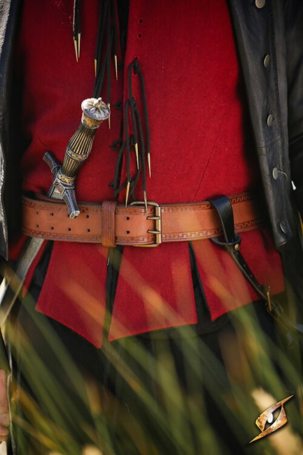 Hunter Belt 142 cm - Brown - skórzany pas