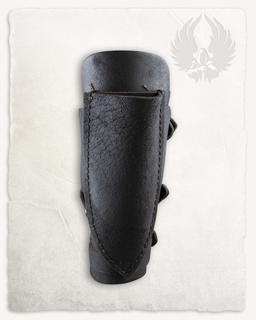 Geralt Bracers with Throwing Dagger Holder - Right - Brown