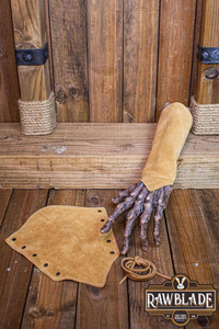 Vryla Split Leather Bracelets - Light Brown