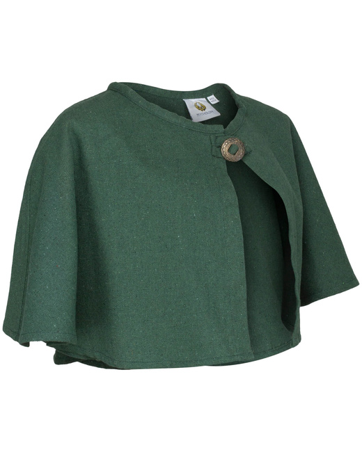 Bron Pelerine Canvas Green - krótka peleryna