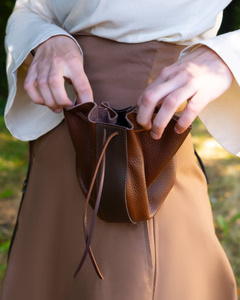 Veltor leather bag - Brown - skórzana sakwa