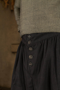 Ataman Trousers Canvas Black - płócienne szarawary.