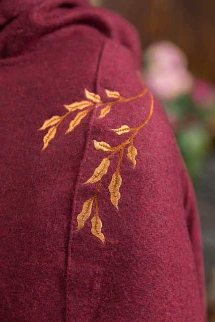 Cape Aric - Wool - Bordeaux