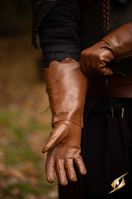 Scales Gloves - Brown