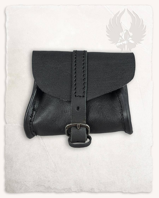 Belwar Belt Bag Small Black - skórzana mała kaletka