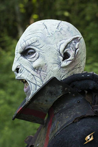 Beastial Orc -  White / maska lateksowa Ork