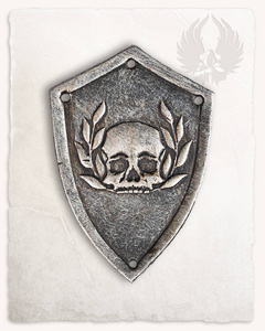 Luthor Small Shield 2ND ED - Silver Skull