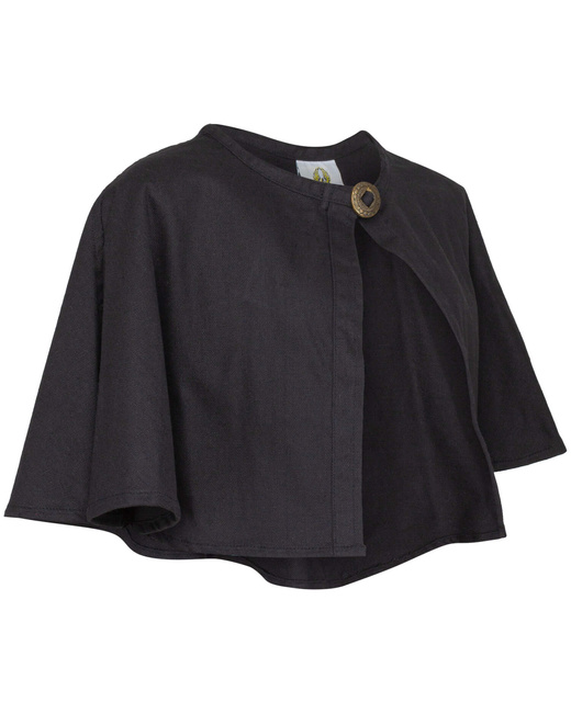 Bron Pelerine Canvas Black - krótka peleryna