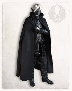 Aaron Cloak Canvas Black - płócienna opończa