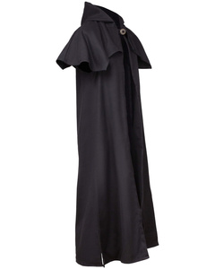 Abraxas Duster Canvas Black - średniowieczna opończa