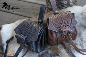 Nordic leather bag - Brown - skórzana kaletka