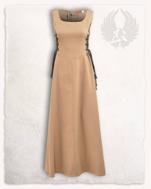 Uma Dress Canvas Sand - płócienna suknia