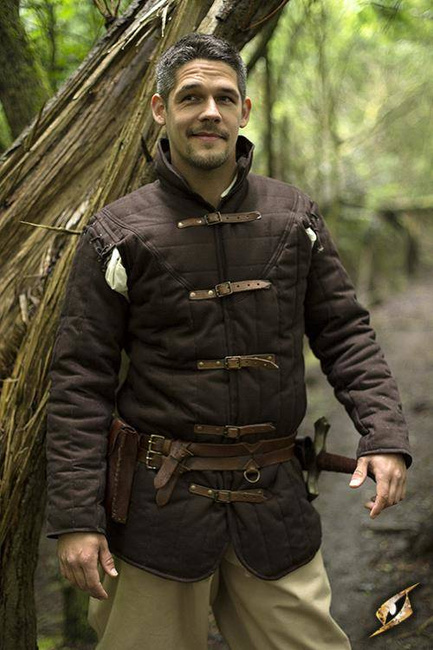 Long Sleeves Gambeson Warrior -Brown