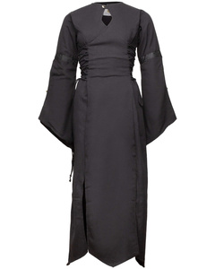 Antaris Dress Canvas - Black - suknia bawełniana