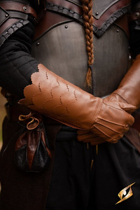  Scales Gloves - Brown