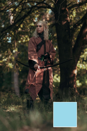 Arantir robe - Light Blue - bawełniany płaszcz