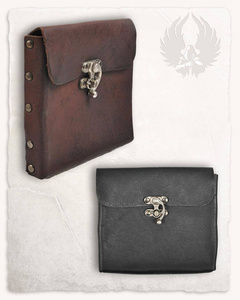 Gero Beltbag Large Black - duża skórzana kaletka