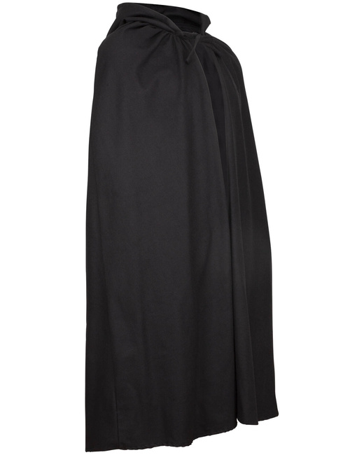 Basic Cloak - Black - płócienna opończa