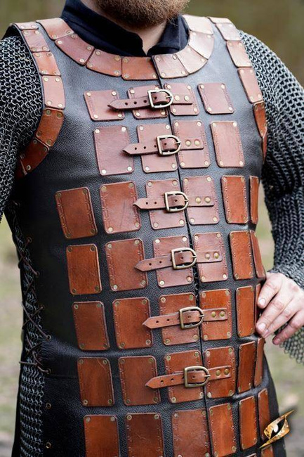 Leather Brigandine - Brown
