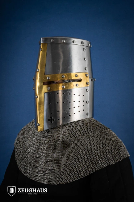 Great Helmet with Brass 1,6 mm  - hełm garnczkowy