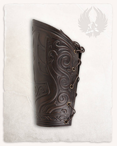 Ragnarok Thor Leather Bracers - Brown
