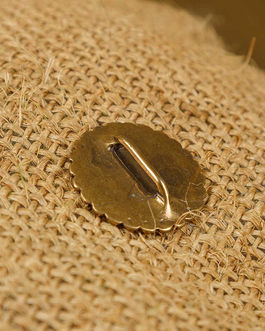 Uta Cloak Button Brass