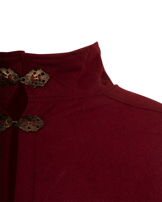 Ceres Cloak Wool - Bordeaux - płaszcz wełniany